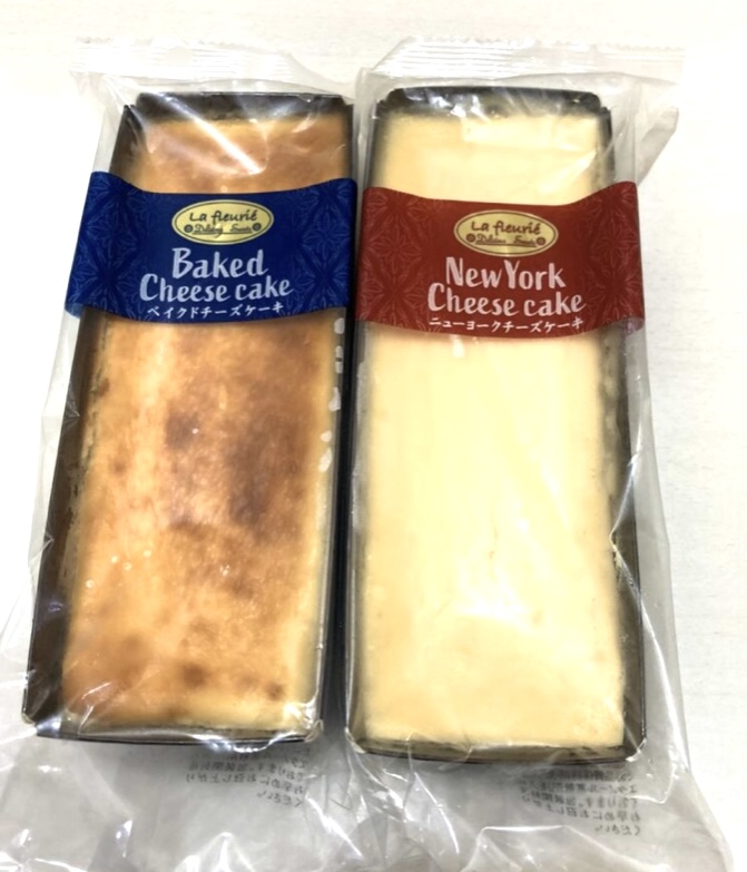 ロピアのニューヨークチーズケーキとベイクドチーズケーキの写真